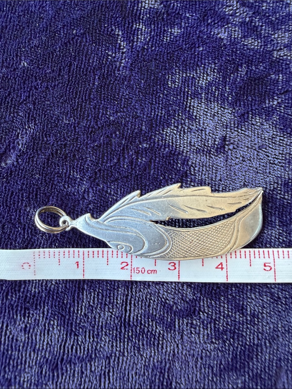 925 sterling silver eagle pendant by WDF Haida Northwest Coast - Picture 5 of 6